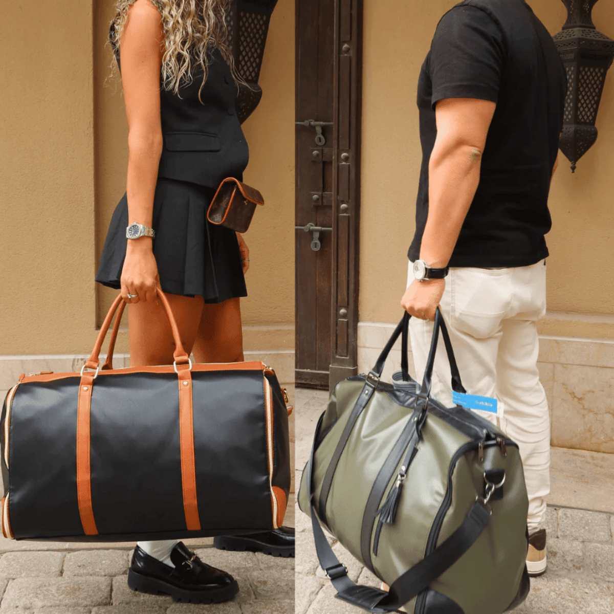 Volosia Executive Heritage Leather Travel Duffel