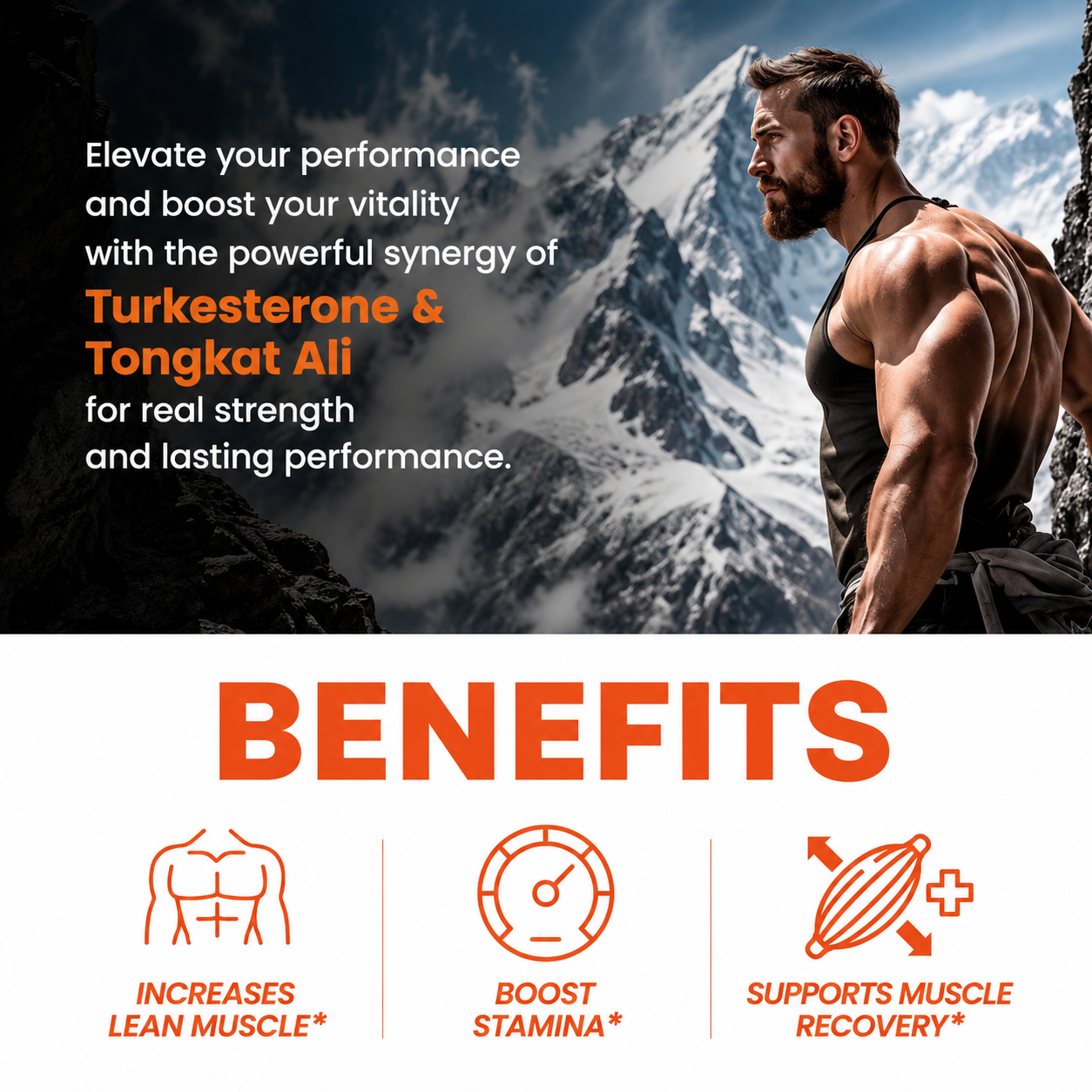Turkesterone & Tongkat Ali Botanical Extract Capsules
