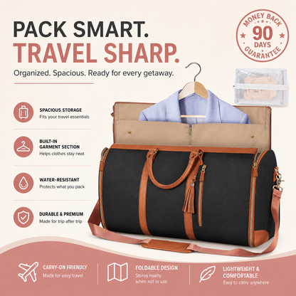 Large Capacity Foldable Travel Duffle Bag