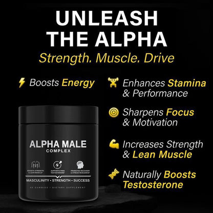 Alpha Male Complex Gummies – Strength, Energy & Performance Booster