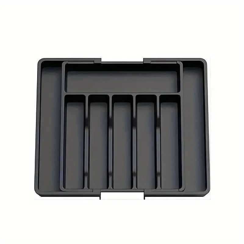 Expandable Kitchen Cutlery Drawer Organizer – Adjustable Utensil Storage Tray