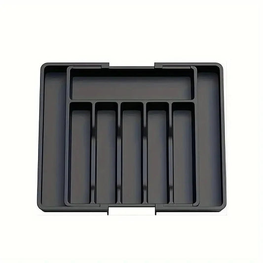Expandable Kitchen Cutlery Drawer Organizer – Adjustable Utensil Storage Tray