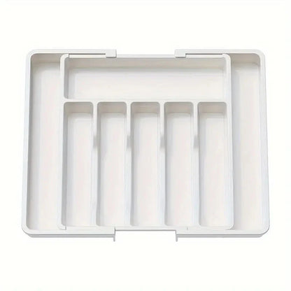 Expandable Kitchen Cutlery Drawer Organizer – Adjustable Utensil Storage Tray
